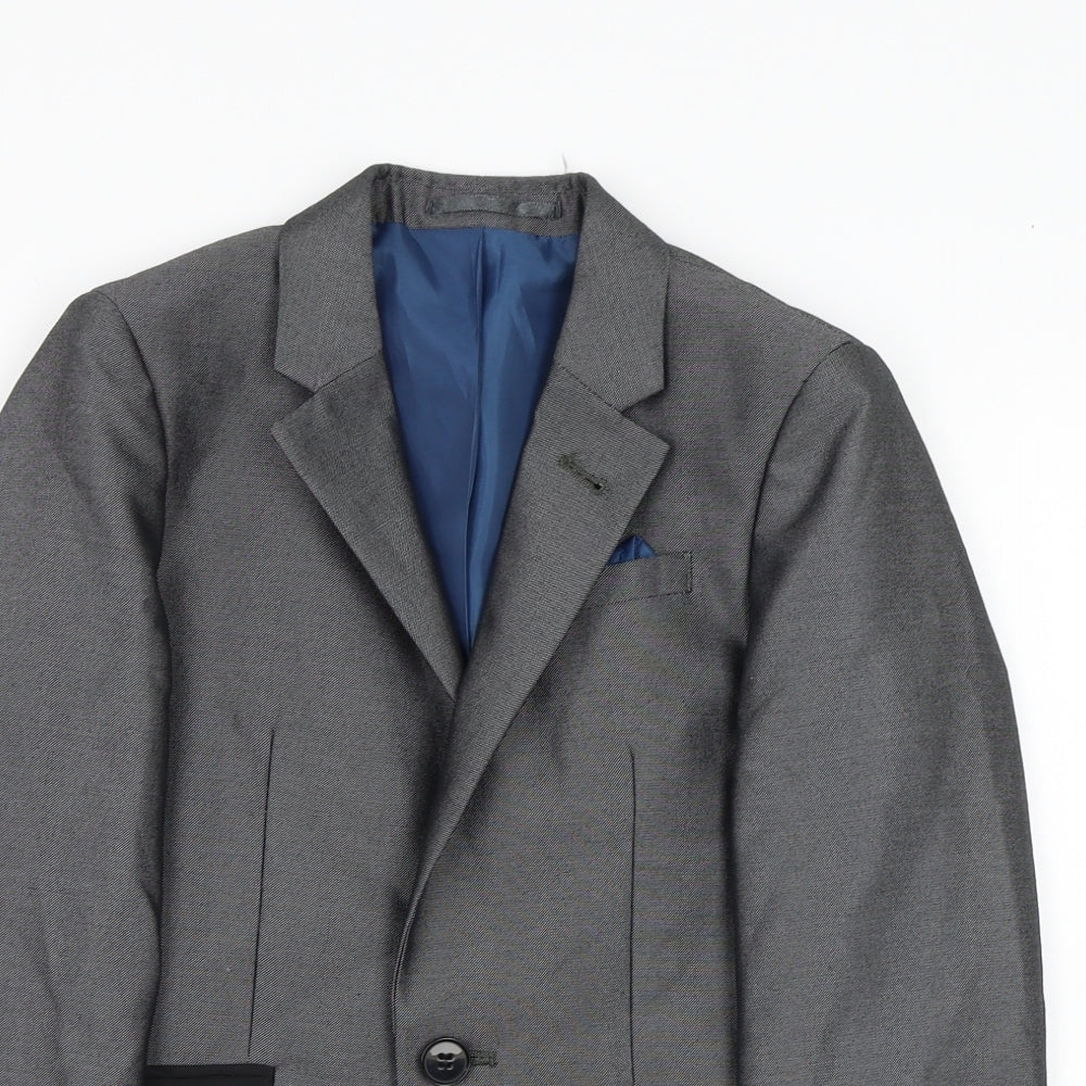 BW Finest Quality Boys Grey   Shirt Jacket Blazer Size 7 Years