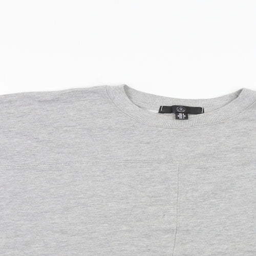 Missguided Womens Grey   Pullover Sweatshirt Size S  - crop sweatshirt