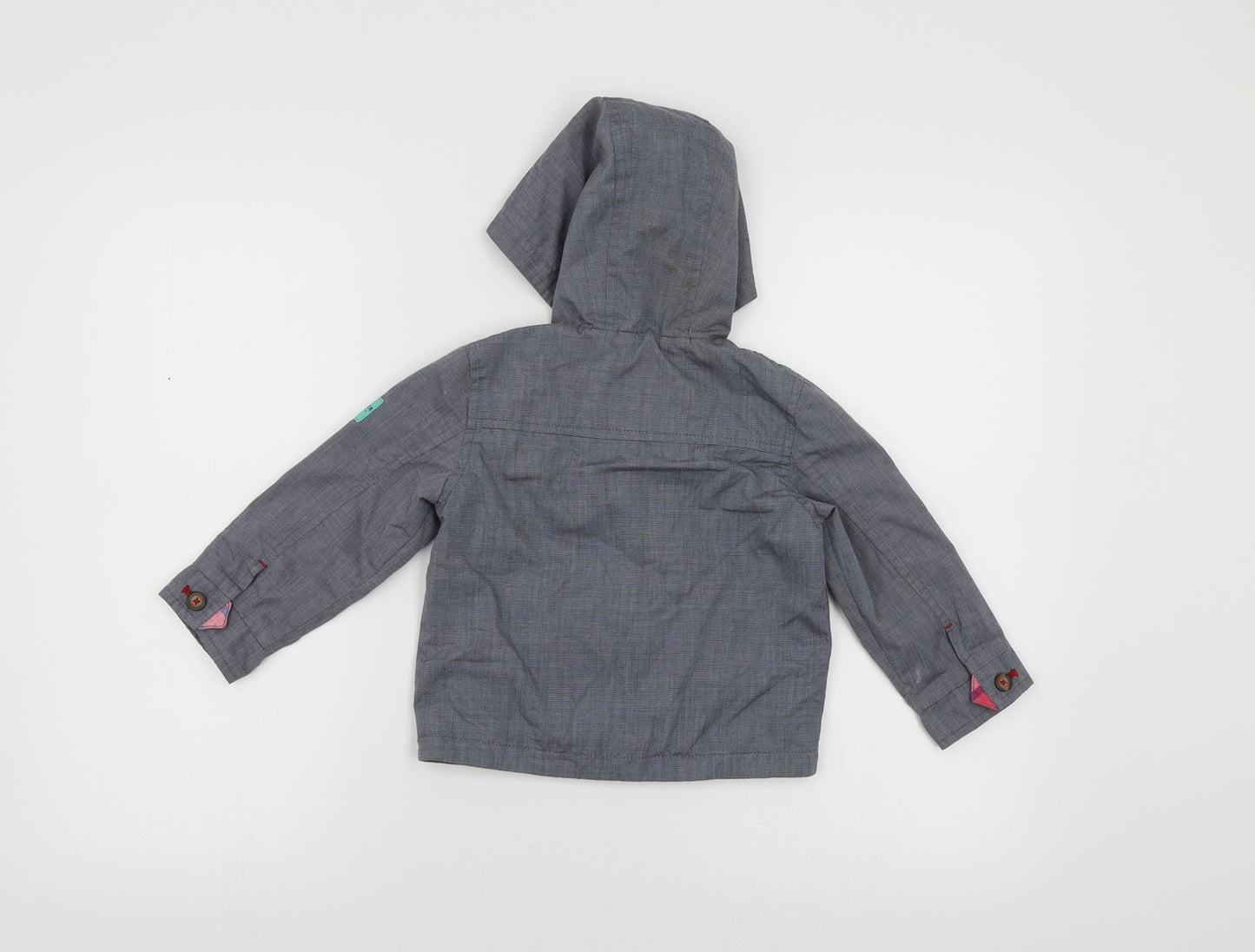 Ted Baker Baby Grey  Canvas Anorak Coat Size 18-24 Months