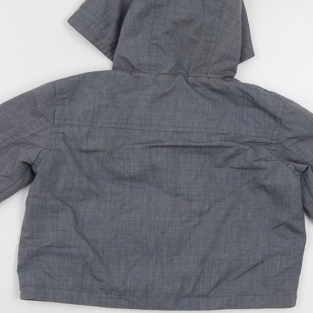 Ted Baker Baby Grey  Canvas Anorak Coat Size 18-24 Months