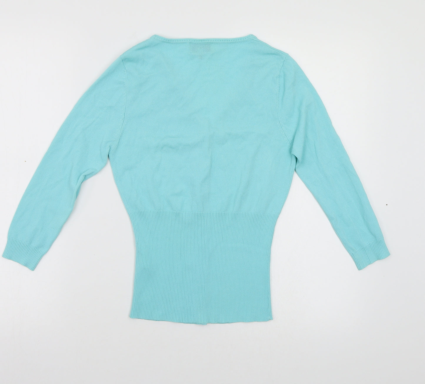 Pablo Gerard Womens Blue  Knit Cardigan Jumper Size S
