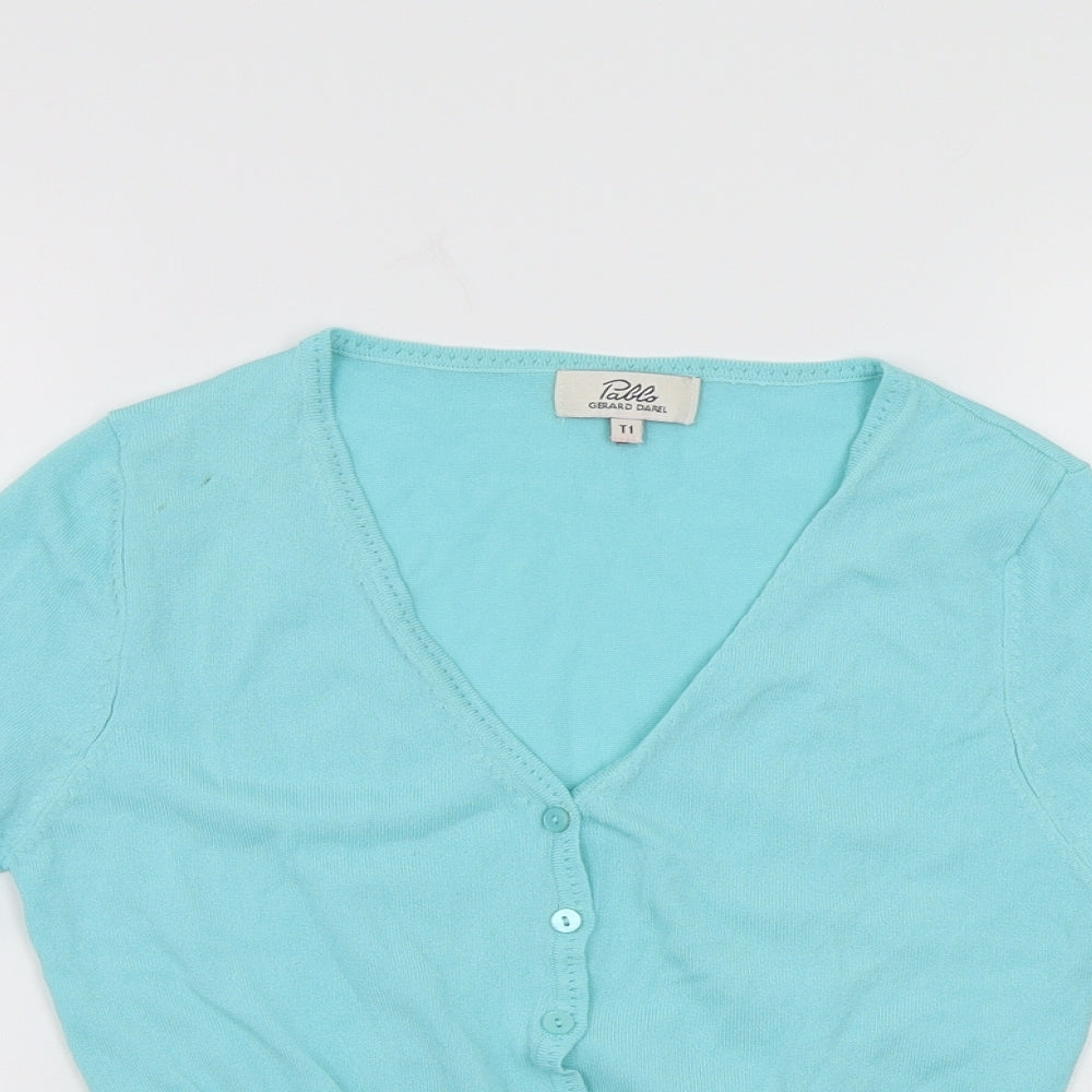 Pablo Gerard Womens Blue  Knit Cardigan Jumper Size S