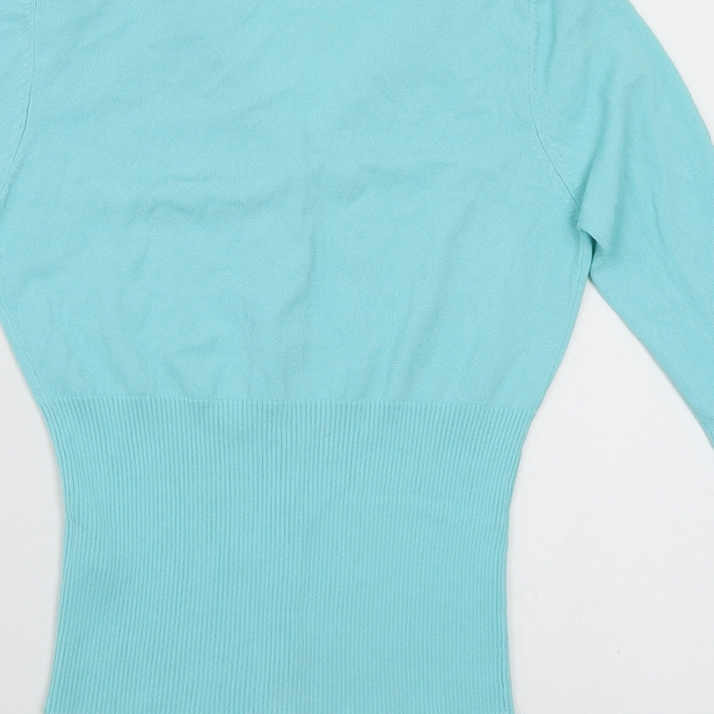 Pablo Gerard Womens Blue  Knit Cardigan Jumper Size S