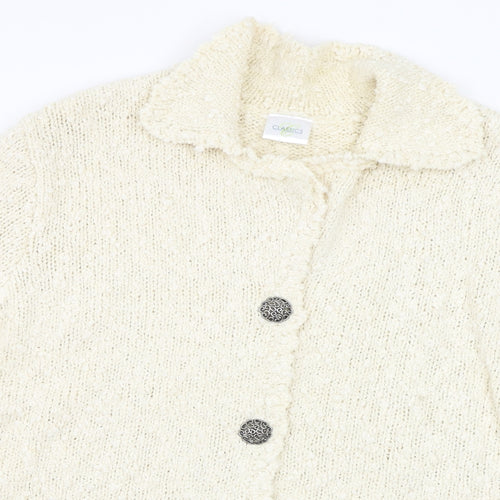 Classics Womens White  Knit Pullover Jumper Size L
