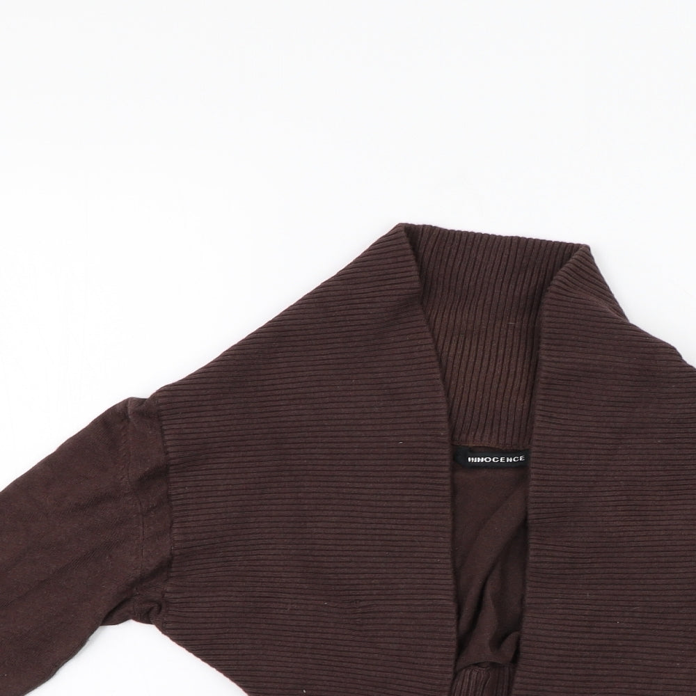 Innocence Womens Brown   Shrug Jumper Size 12