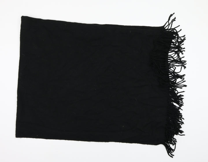 Preworn Womens Black Knit Shawl/Wrap