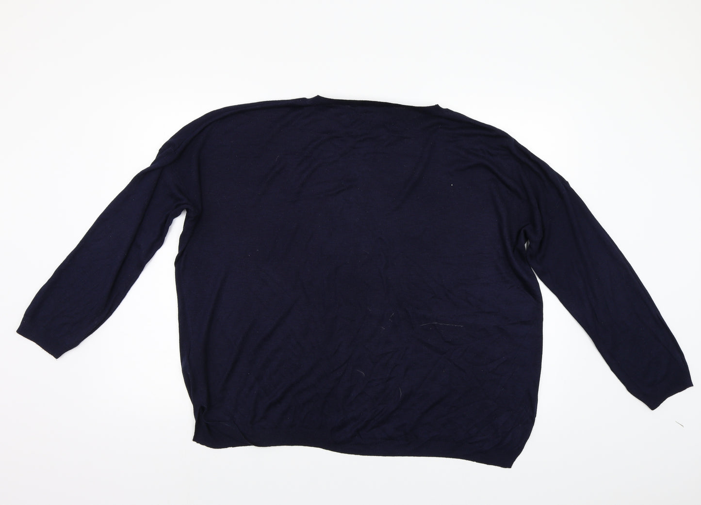M&S Womens Blue   Pullover Jumper Size XL