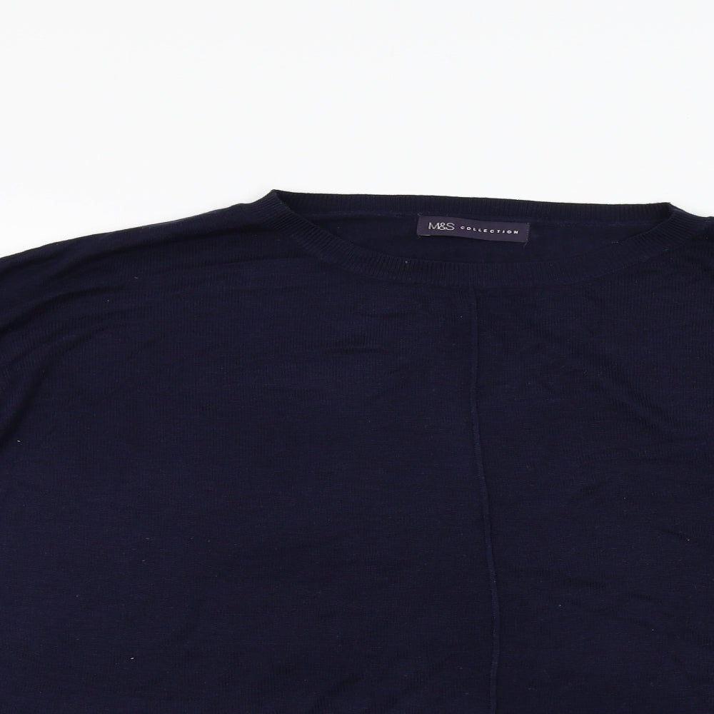 M&S Womens Blue   Pullover Jumper Size XL