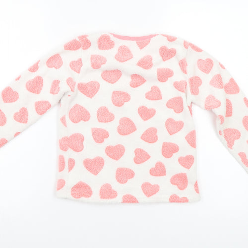YD Girls Pink Geometric  Pullover Sweatshirt Size 7-8 Years