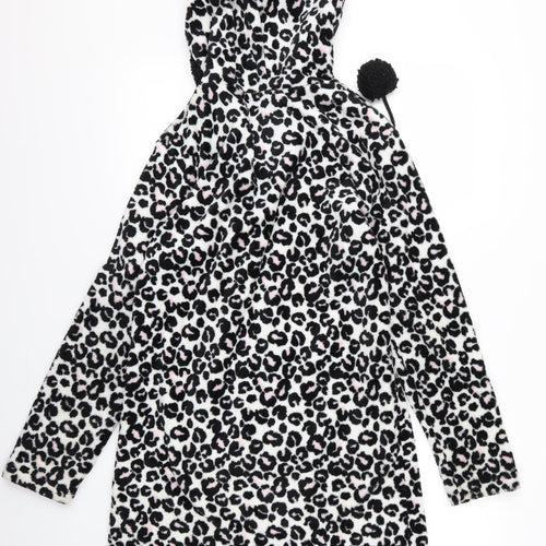 Preworn Womens White Animal Print  Pullover Hoodie Size 8