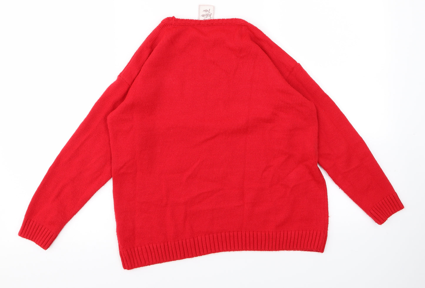 George Womens Red   Pullover Jumper Size 10  - CHRISMTAS