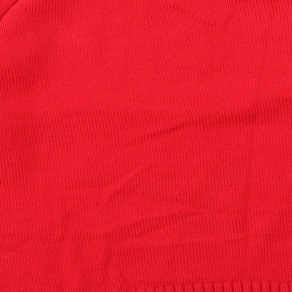 George Womens Red   Pullover Jumper Size 10  - CHRISMTAS