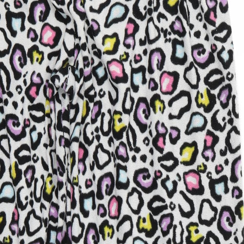 Preworn Womens White Animal Print  Trousers  Size M L24 in