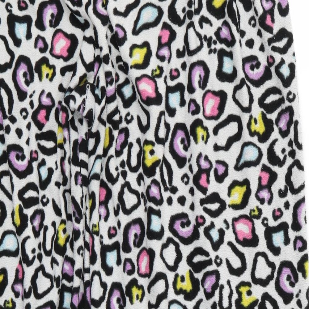 Preworn Womens White Animal Print  Trousers  Size M L24 in