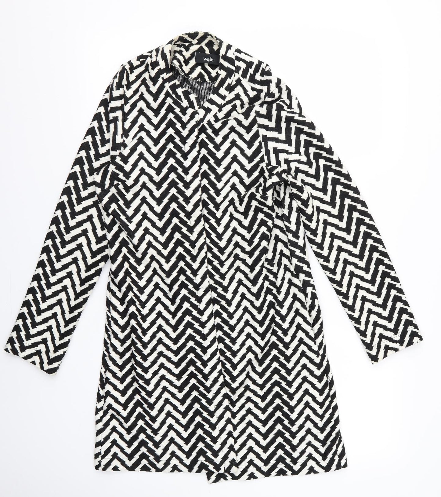 Wallis Womens Black Striped  Jacket  Size S