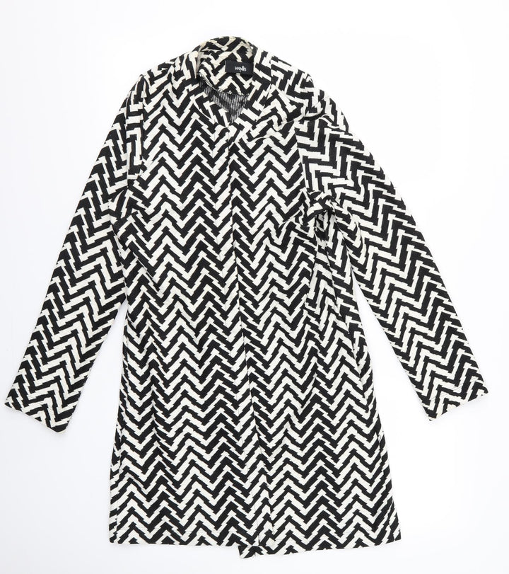 Wallis Womens Black Striped  Jacket  Size S