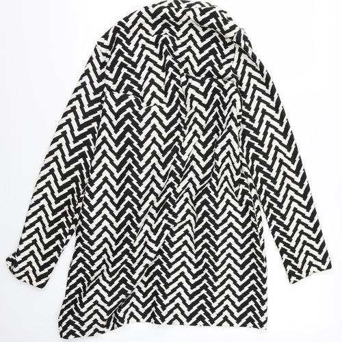 Wallis Womens Black Striped  Jacket  Size S
