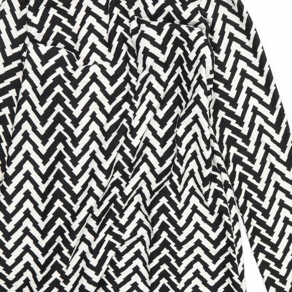 Wallis Womens Black Striped  Jacket  Size S