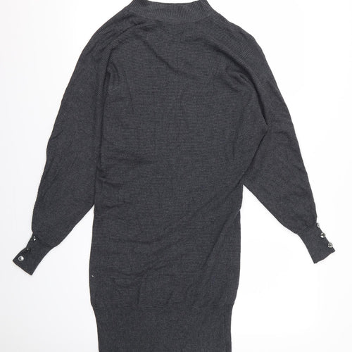PRIMARG Womens Grey   Jumper Dress  Size XS