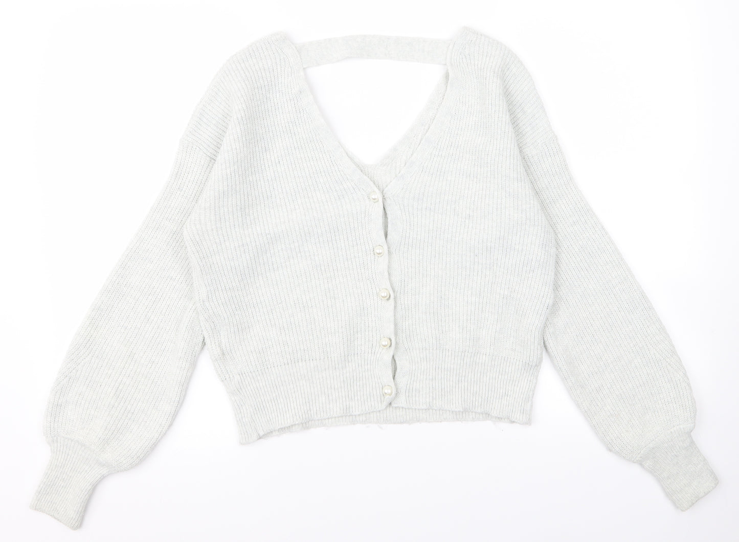 Miss Selfridge Womens Grey   Cardigan Jumper Size 10