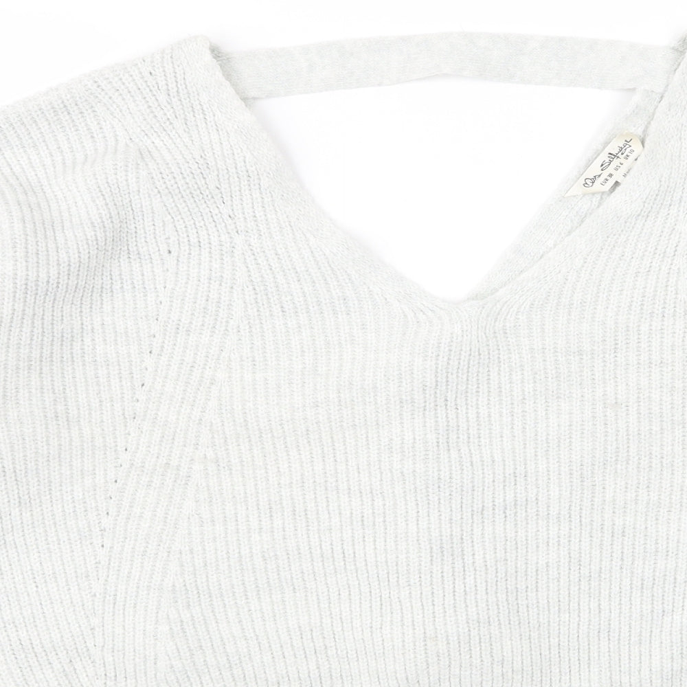 Miss Selfridge Womens Grey   Cardigan Jumper Size 10