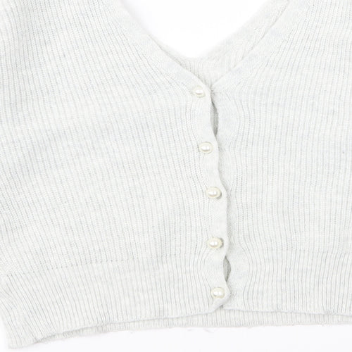 Miss Selfridge Womens Grey   Cardigan Jumper Size 10