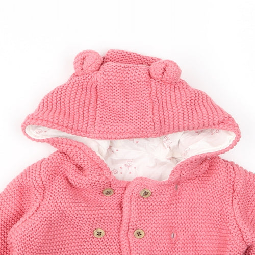 m&s Baby Pink   Jacket Coat Size 3-6 Months