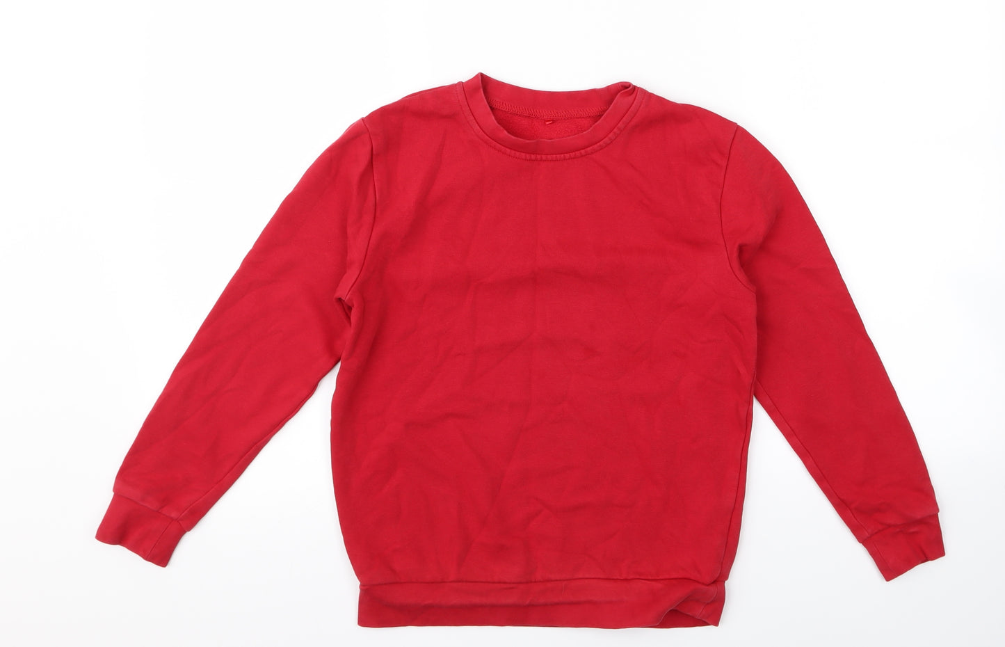 geirge Boys Red  Fish Net Pullover Jumper Size 9 Years