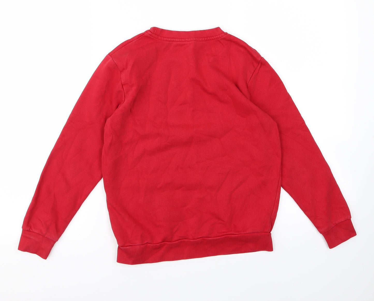 geirge Boys Red  Fish Net Pullover Jumper Size 9 Years