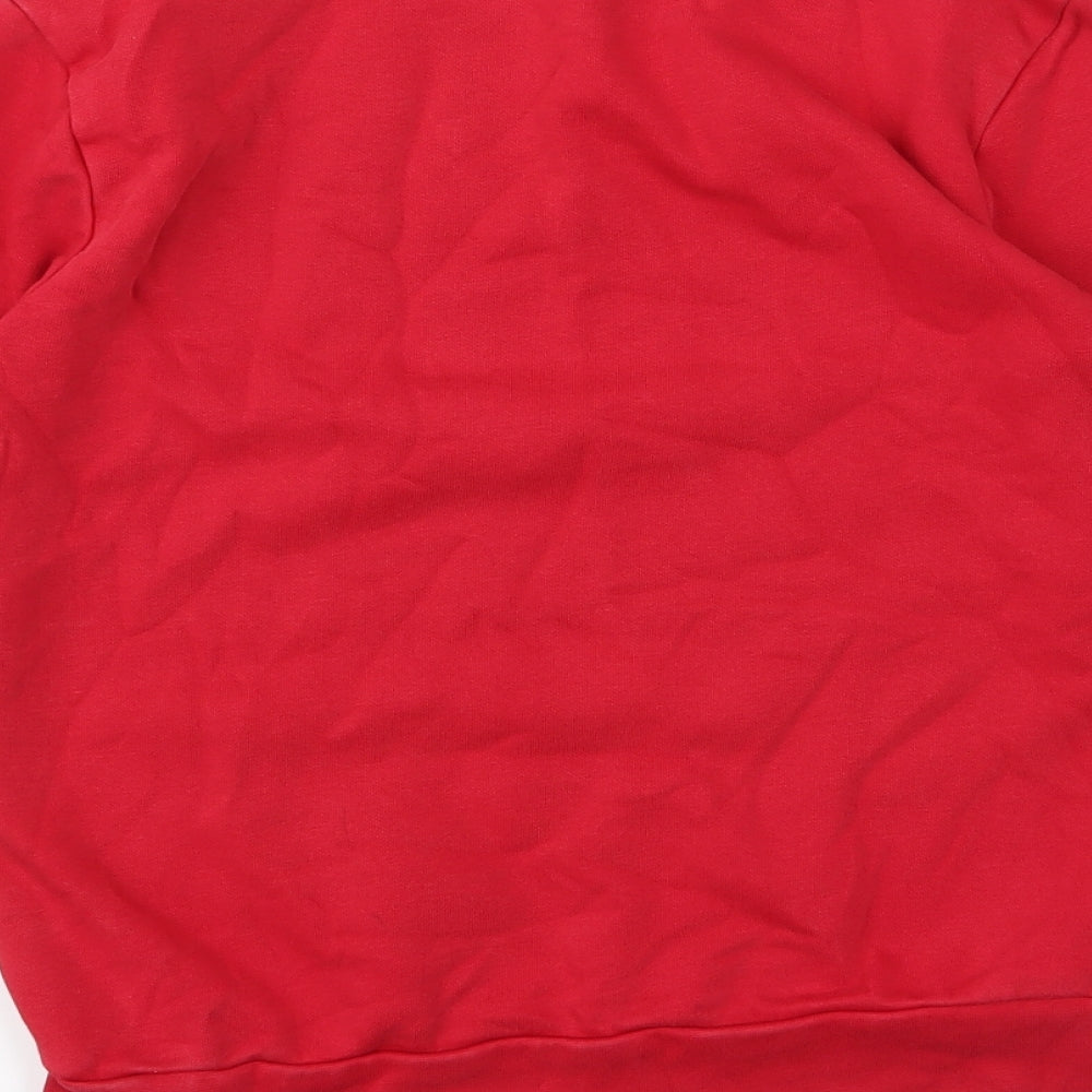 geirge Boys Red  Fish Net Pullover Jumper Size 9 Years
