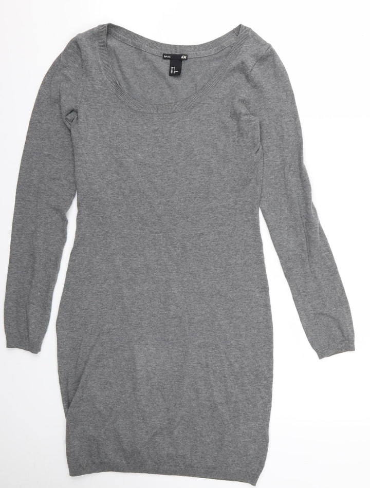 H&M Womens Grey   Pullover Jumper Size S