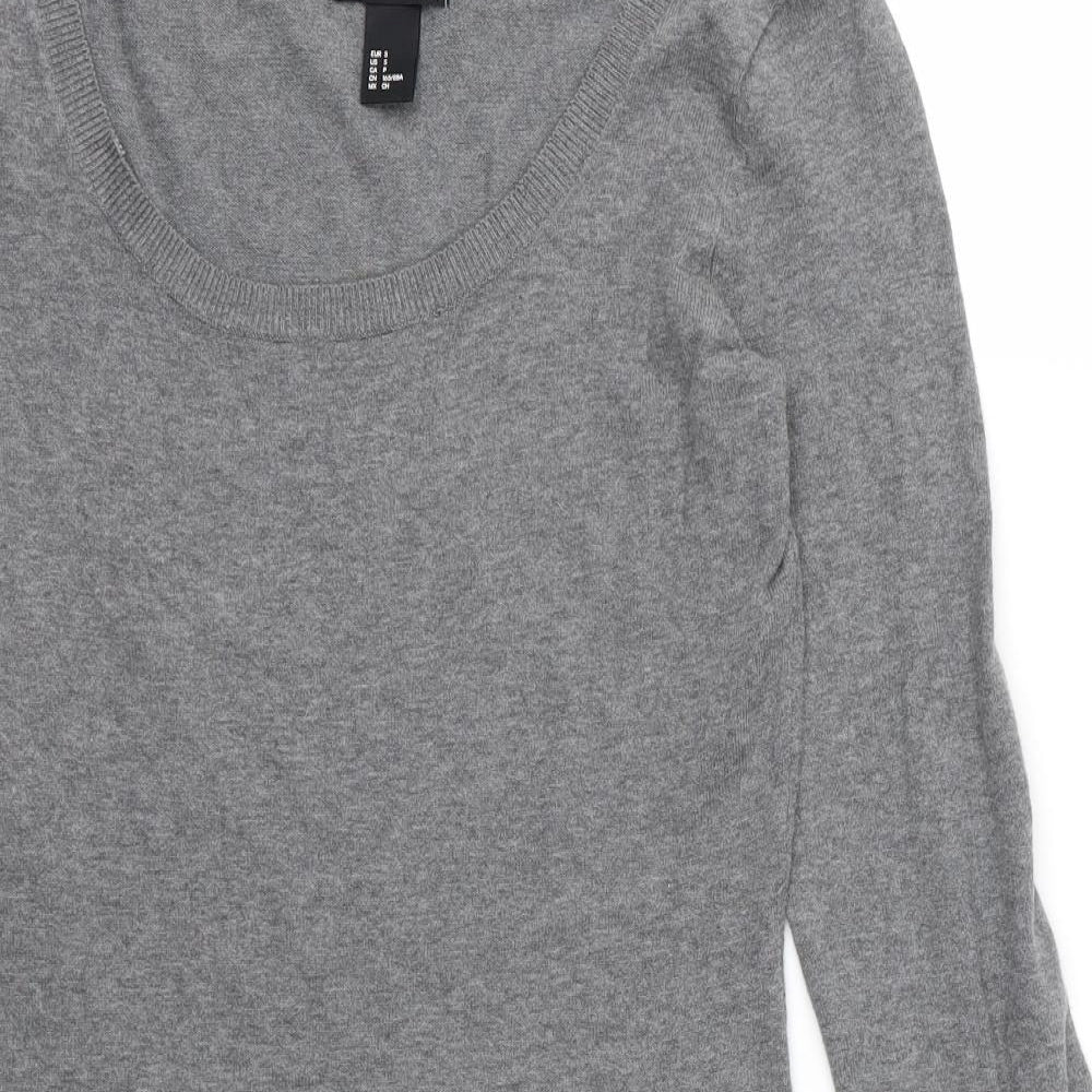 H&M Womens Grey   Pullover Jumper Size S