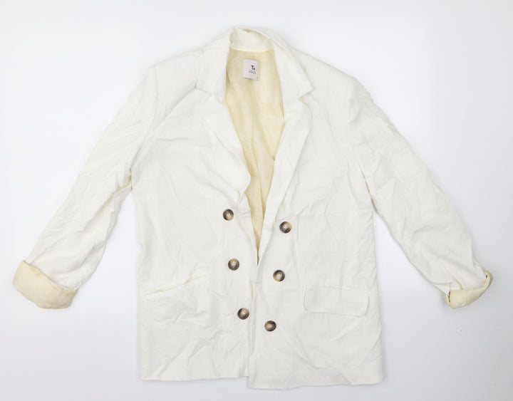 TU Womens White Jacket Size 8