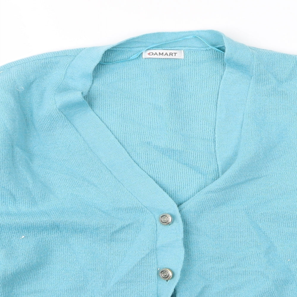 demart Womens Blue   Cardigan Jumper Size L
