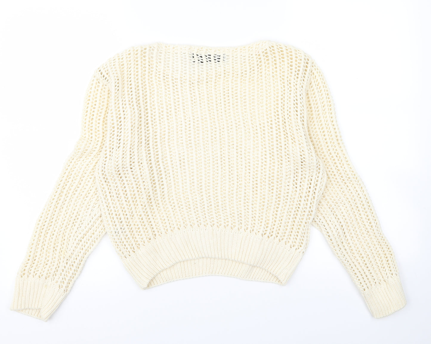 divine grace Womens White   Pullover Jumper Size M