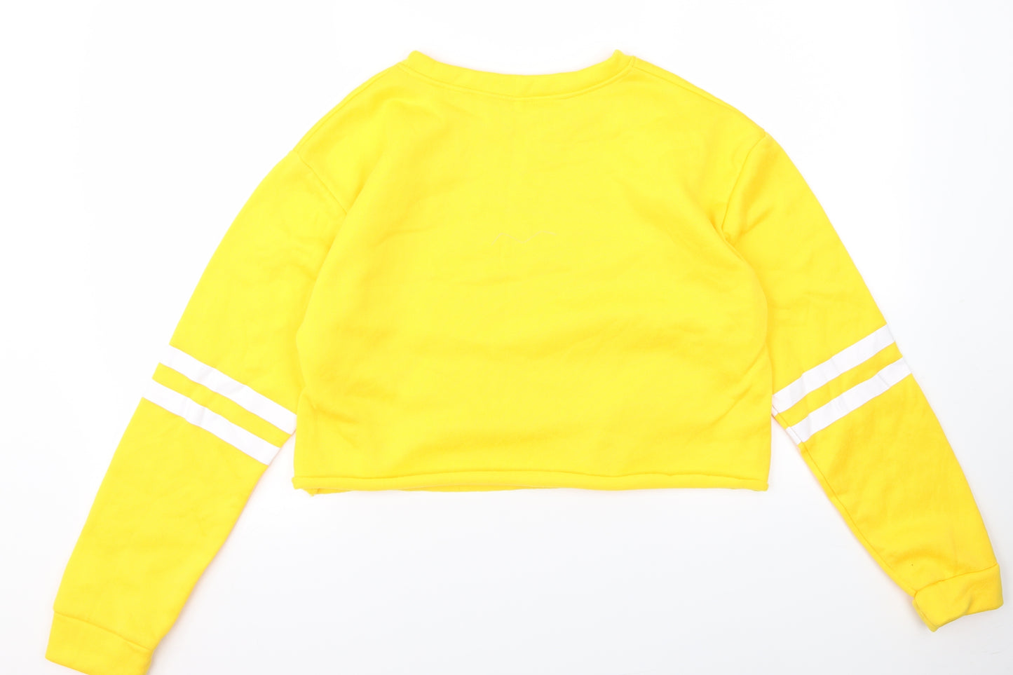 Preworn Womens Yellow   Cropped T-Shirt Size S