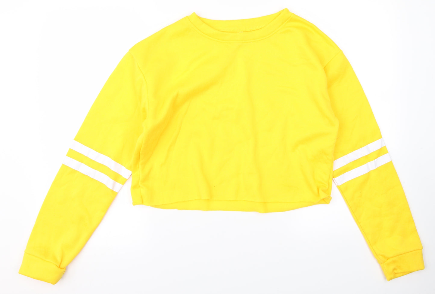 Preworn Womens Yellow   Cropped T-Shirt Size S