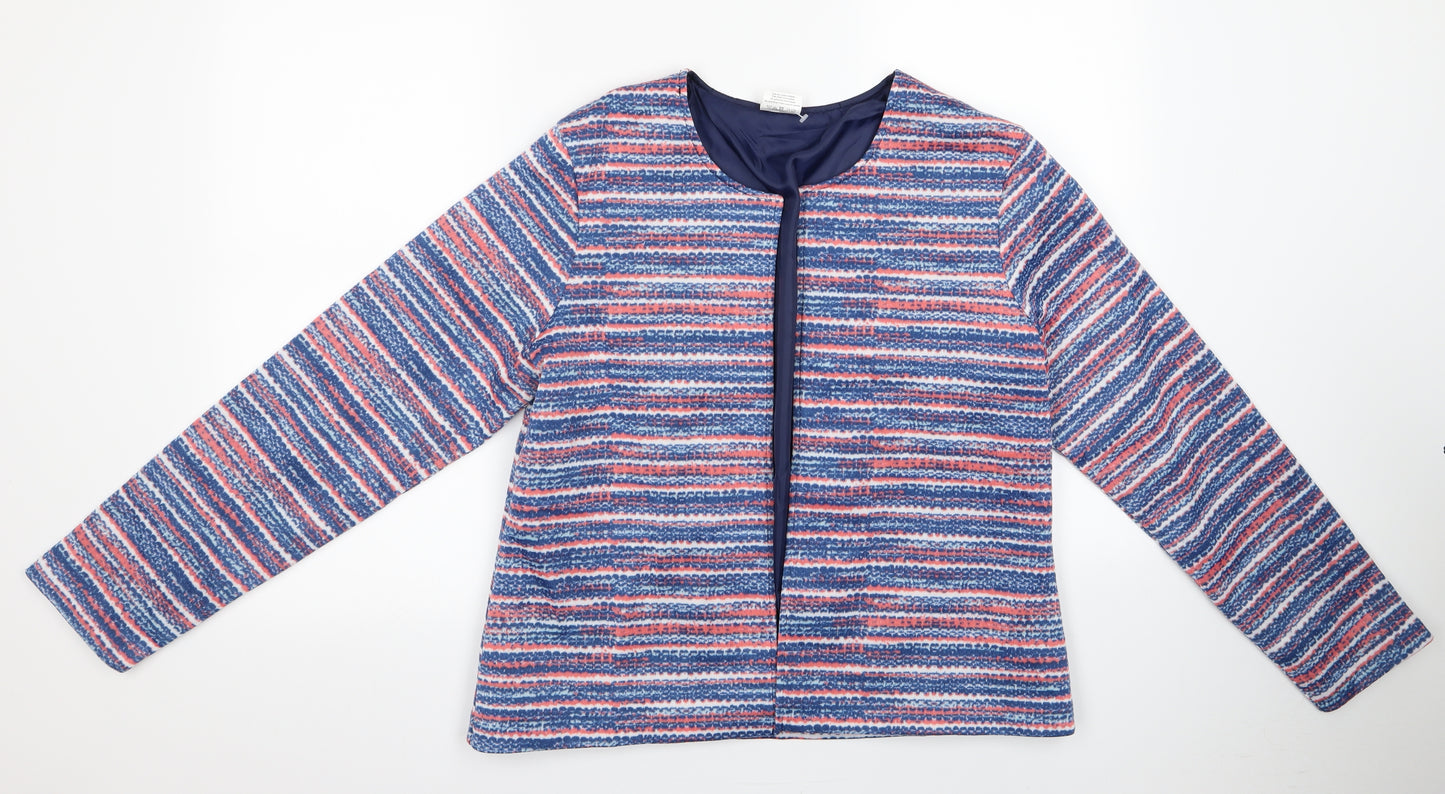 Anne De Lancay Womens Multicoloured Striped  Jacket  Size M