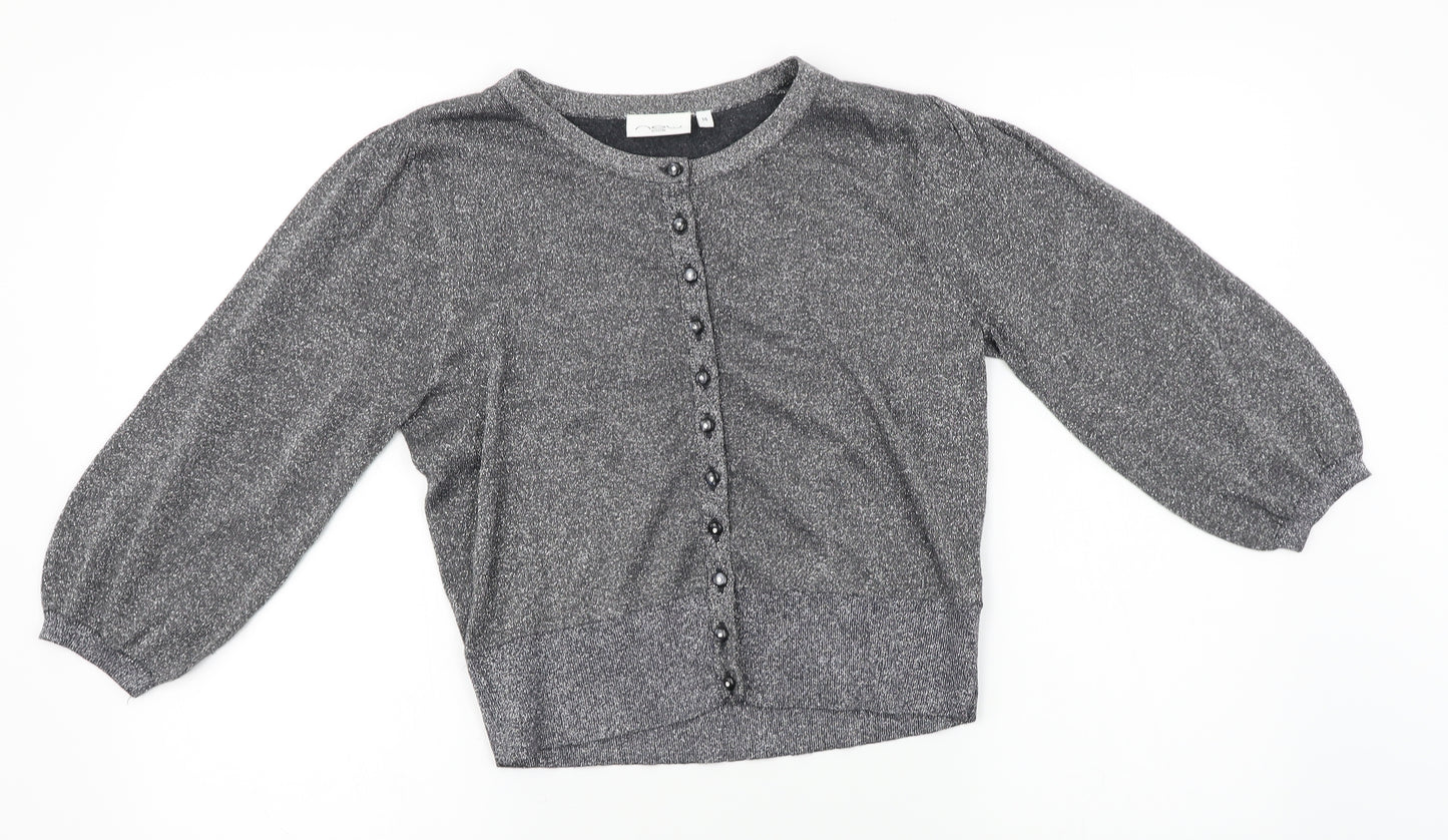 New Look Womens Silver   Cardigan Jumper Size 14