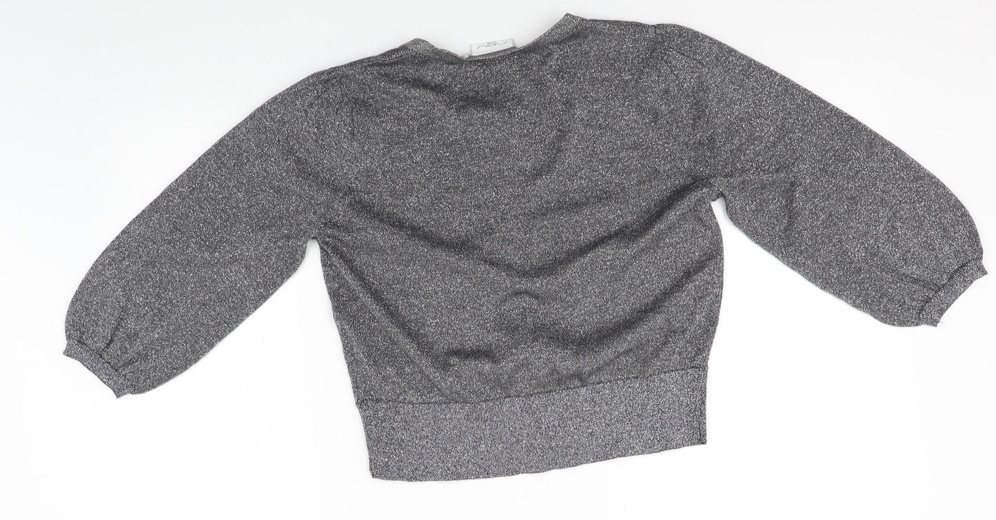 New Look Womens Silver   Cardigan Jumper Size 14
