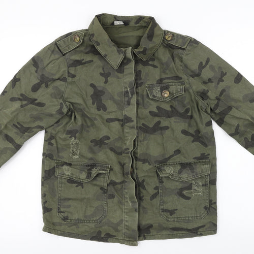 Select Womens Green Camouflage  Jacket  Size 6