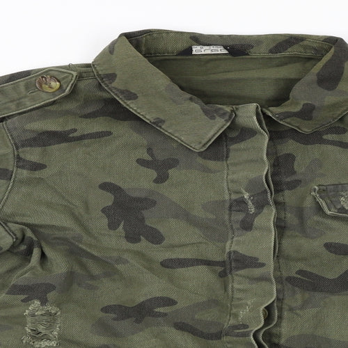 Select Womens Green Camouflage  Jacket  Size 6