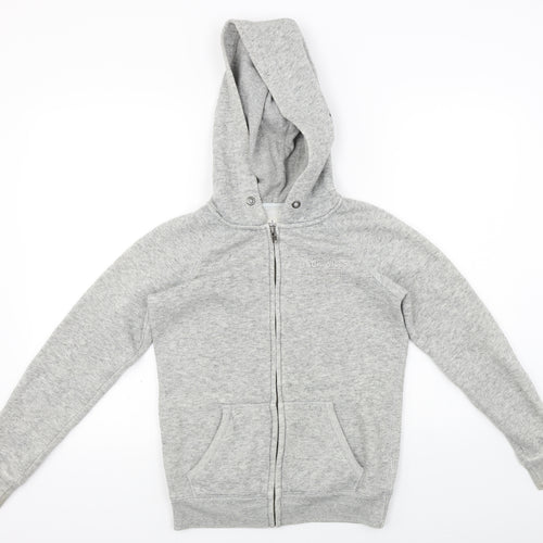 Jack Wills Womens Grey   Full Zip Hoodie Size 6