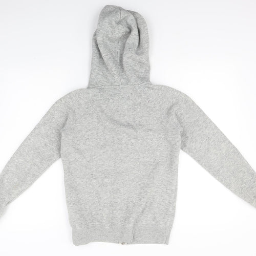 Jack Wills Womens Grey   Full Zip Hoodie Size 6