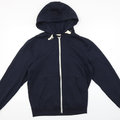 Cedar Wood State Mens Blue   Full Zip Hoodie Size M