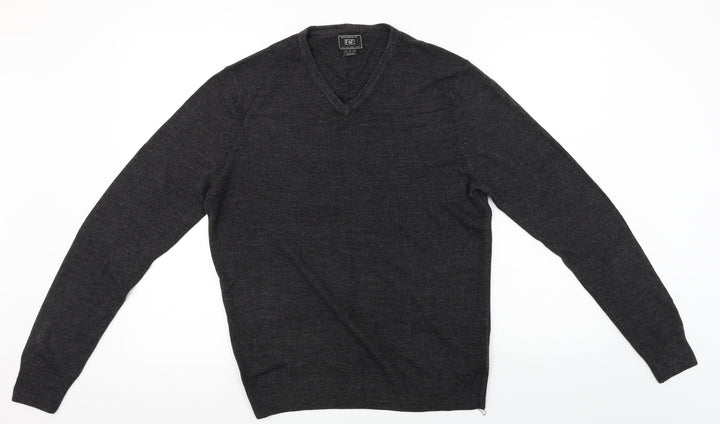 F&F Mens Grey Pullover Jumper Size M