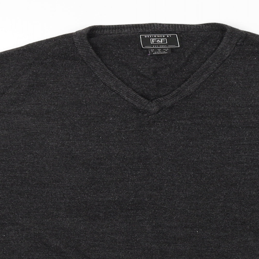 F&F Mens Grey   Pullover Jumper Size M