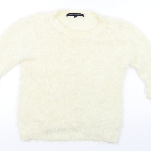 French Connection Womens Ivory   Pullover Jumper Size L