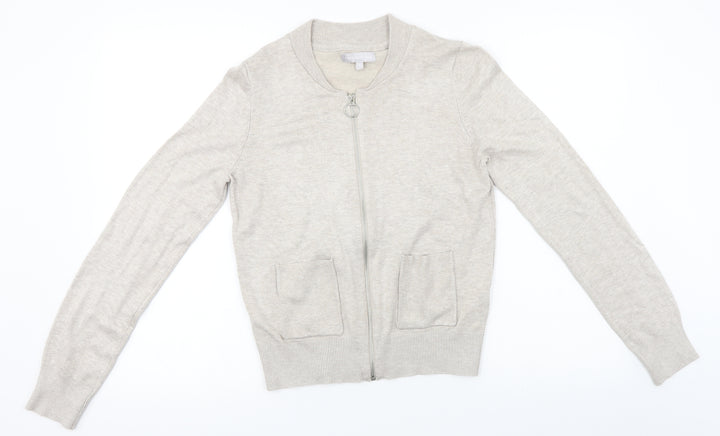 Red Herring Womens Grey   Full Zip Jumper Size 10