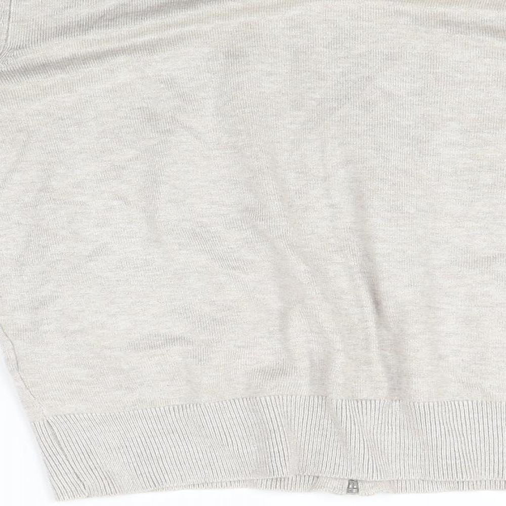 Red Herring Womens Grey   Full Zip Jumper Size 10